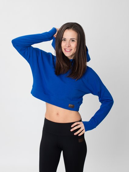 Drexiss crop top YAYA LONG QUEEN BLUE