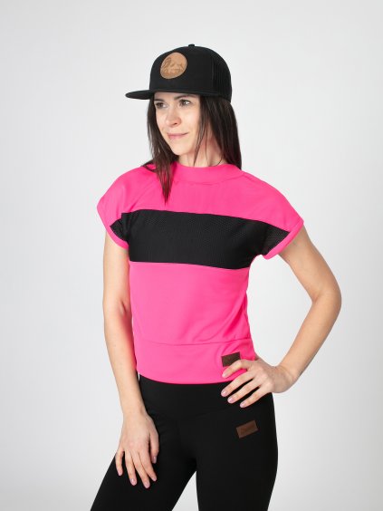 Drexiss funkční CoolMax tričko GYM PINK, Drexiss kšiltovka BLACK
