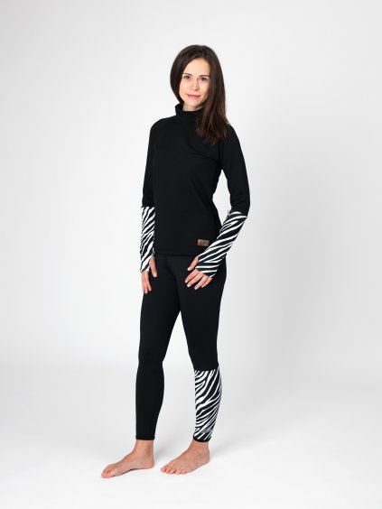 Drexiss dámská funkční mikina ZEBRA, Drexiss sportovní legíny ZEBRA
