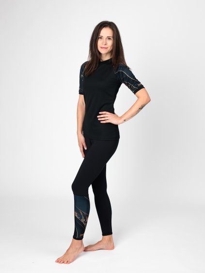 Drexiss legíny LUXURY, Drexiss funkční tričko CoolMax ZONE LUXURY krátký rukáv