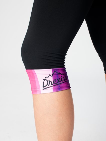 Drexiss sportovní 3 4 kalhoty SHAPES PINK