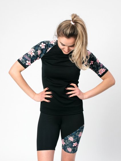 Drexiss funknční coolmax triko MOON FLOWERS a sportovní kraťasy MOON FLOWERS A