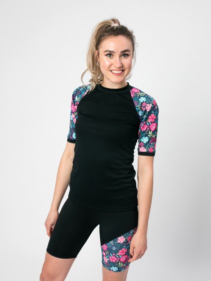 Drexiss funknční coolmax triko TINY FLOWERS a sportovní kraťasy TINY FLOWERS (3)