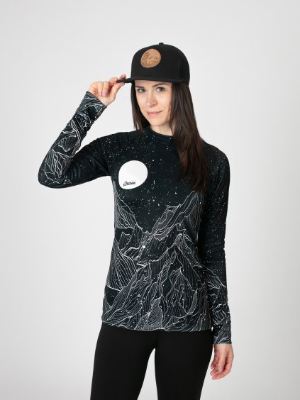 Drexiss ALL DIAMOND BEACH BLACK COOLMAX dlouhý rukáv dámský