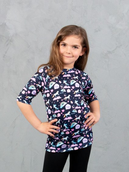 Drexiss ALL MOON UNICORNS COOLMAX krátký rukáv