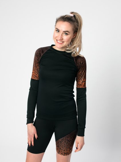 Drexiss ZONE LEOPARD COOLMAX dlouhý rukáv, Drexiss sportovní kraťasy LEOPARD