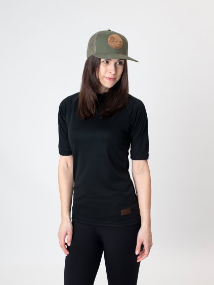 Drexiss FULL BLACK COOLMAX krátký rukáv, Drexiss kšiltovka KHAKI