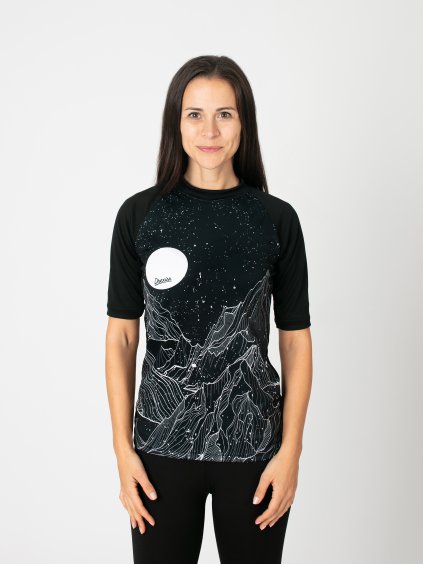 Drexiss FULL DIAMOND BEACH BLACK COOLMAX krátký rukáv