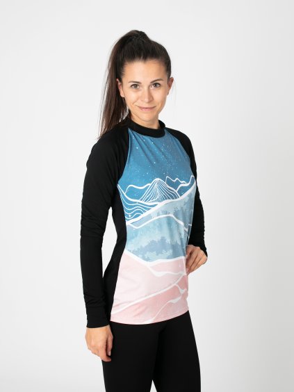 Drexiss FULL DIAMOND BEACH PINK COOLMAX dlouhý rukáv (2)