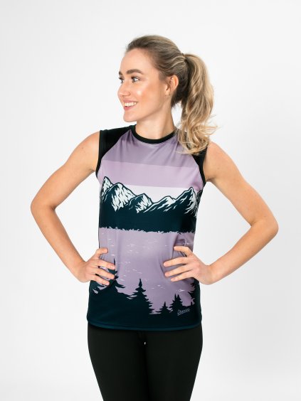 Drexiss CoolMax tílko FULL MOUNTAINS VIOLET