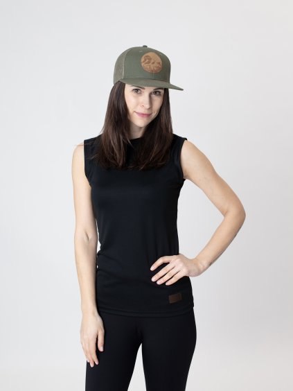 Drexiss CoolMax tílko ALL BLACK, Drexiss kšiltovka KHAKI