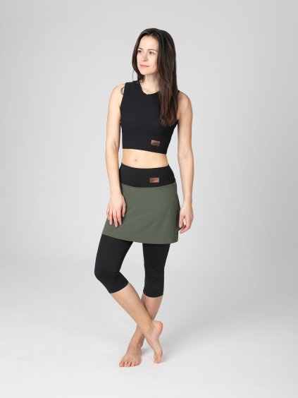 Drexiss outdoor sukně 3 4 KHAKI, Drexiss funkční tílko FEEL BLACK