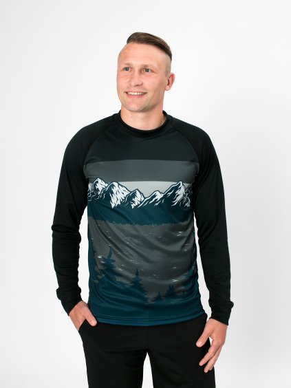 Drexiss pánské FULL MOUNTAINS GREY COOLMAX dlouhý rukáv