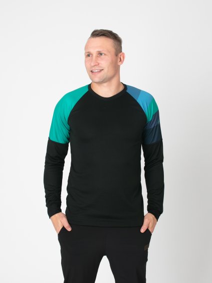 Drexiss pánské ZONE STRIPE GREEN COOLMAX dlouhý rukáv