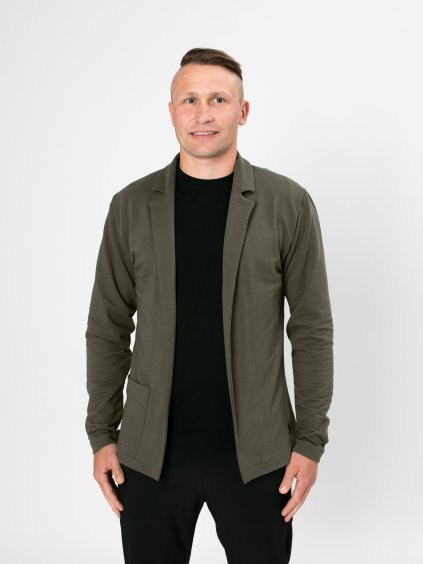 Drexiss pánské sako BERRY DARK KHAKI