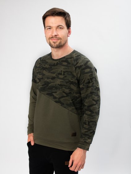 Drexiss pánská mikina PAWIS ARMY DARK KHAKI