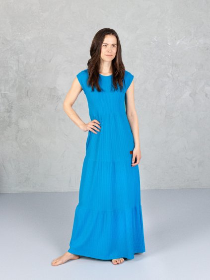 Drexiss šaty SOFIE SILK MAXI AZUR