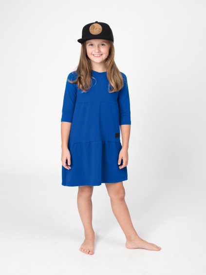 Drexiss dětské podzimní šaty SOFIE QUEEN BLUE, Drexiss kšiltovka BLACK