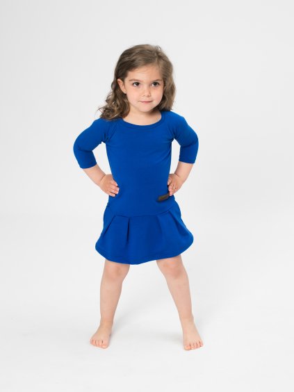 Drexiss dětské podzimní šaty GAB QUEEN BLUE