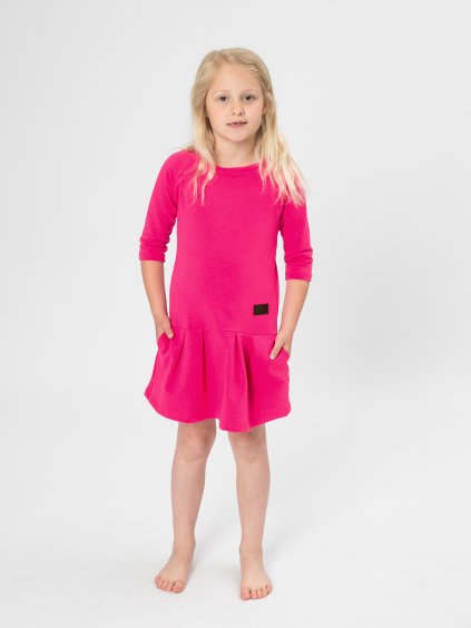 Drexiss dětské podzimní šaty GAB REALLY PINK
