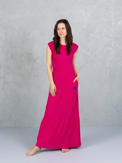 Drexiss šaty SOFIE SILK MAXI REALLY PINK