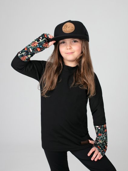Drexiss dětská funkční mikina AUTUMN MEDAW, Drexiss kšiltovka BLACK