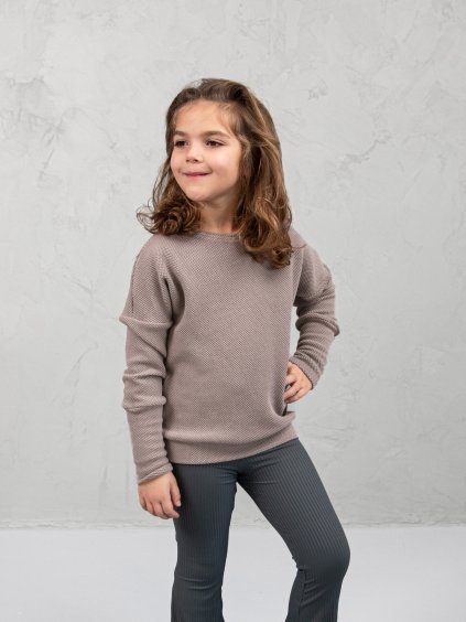 Drexiss dětská mikina GLAMOUR COFFEE