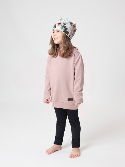 Drexiss dětské MIKINOŠATY OLD PINK, Drexiss KORUNKA FLOWERS V, Drexiss dětské sportovní legíny BLACK