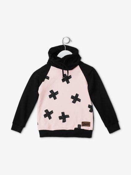Drexiss mikina stojáček CROSS SWEET PINK