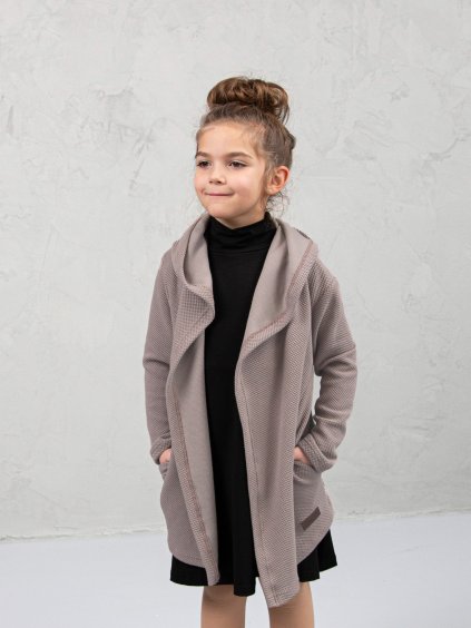 Drexiss dětský kardigan LUISA COFFEE, Drexiss dětské šaty JULI BLACK dets