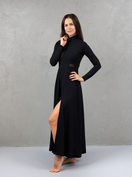 Drexiss šaty AURI LONG SPRING BLACK