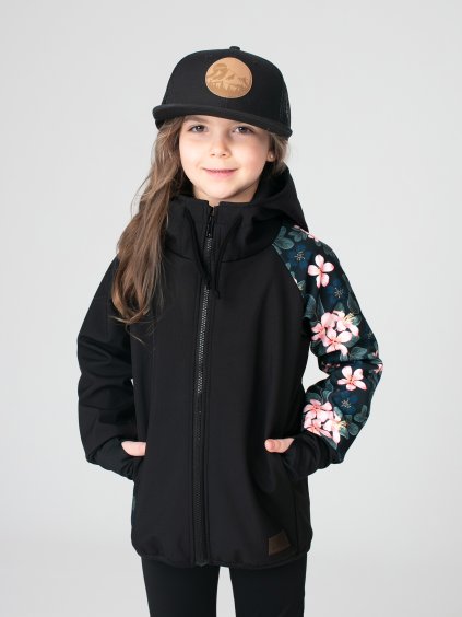 Drexiss softshellová bunda MOON FLOWERS, Drexiss kšiltovka BLACK