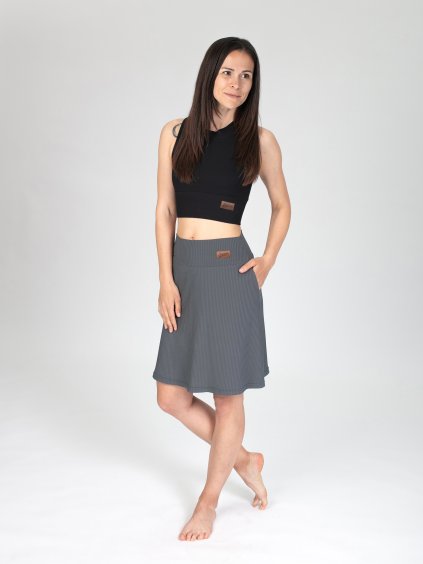 Drexiss sukně CALLA SHORT ANTRACIT, Drexiss tílko FEEL BLACK