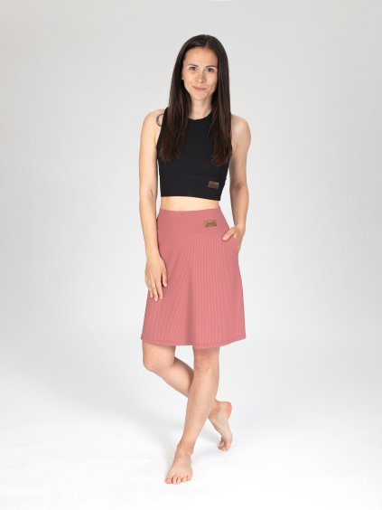 Drexiss sukně CALLA SHORT OLD PINK, Drexiss funkční tílko FEEL BLACK (2)