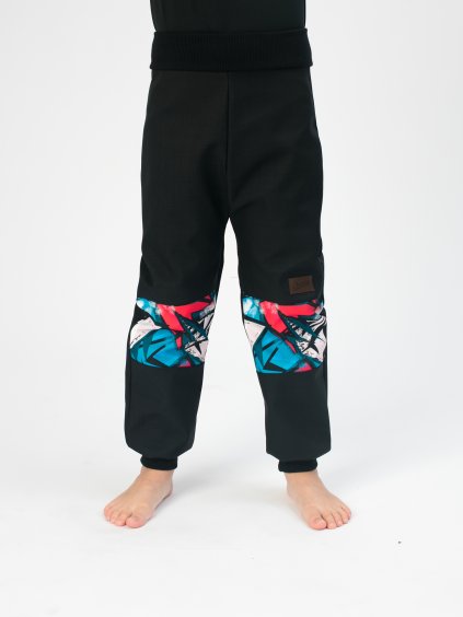 Drexiss softshellové kalhoty GRAFFITI RED