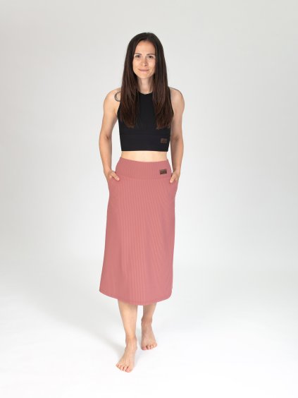 Drexiss sukně CALLA MIDI OLD PINK, Drexiss tílko FEEL BLACK