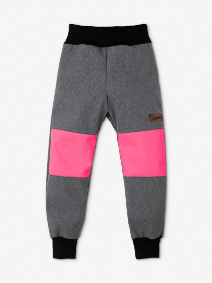 Drexiss softshellové kalhoty GREY PINK zimní