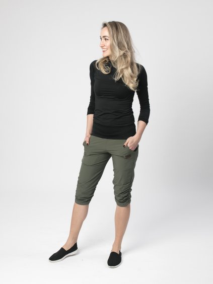 Drexiss outdoor 3 4 kalhoty KHAKI