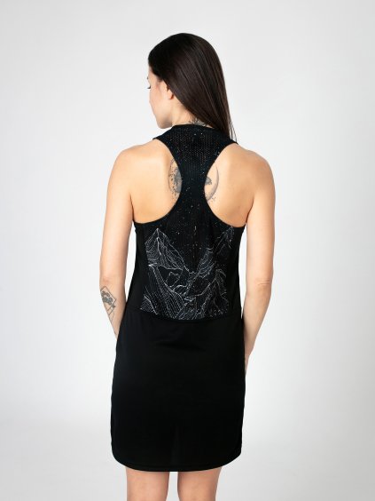 Drexiss funkční šaty FIT DIAMOND BEACH BLACK