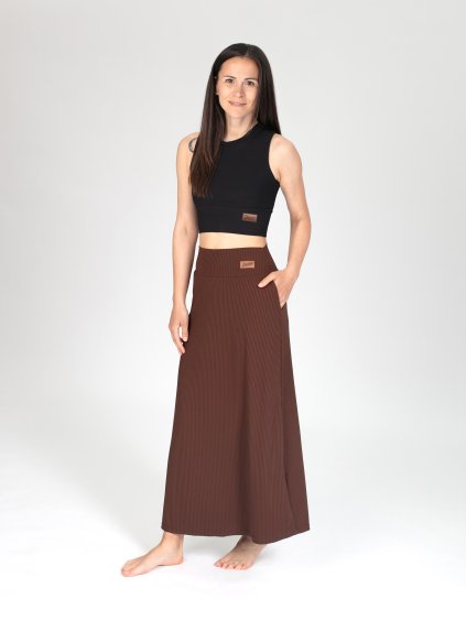 Drexiss sukně CALLA MAXI COFFEE