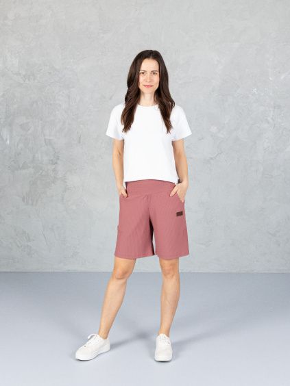Drexiss tričko FLOW WHITE, Drexiss kraťasy SOUL SHORT OLD PINK
