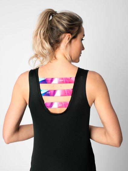 Drexiss funkční CoolMax tílko BLACK SHAPES PINK
