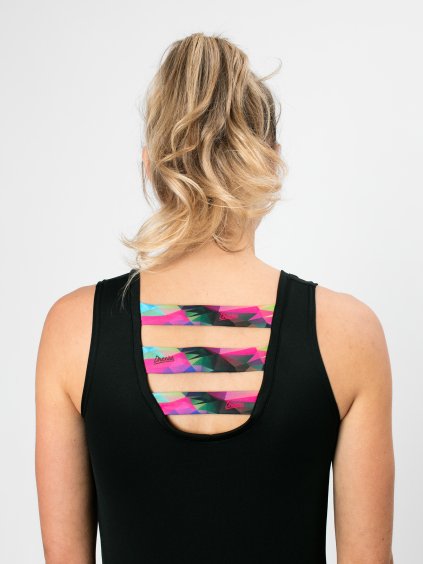 Drexiss funkční CoolMax tílko BLACK SHAPES COLOURS PINK