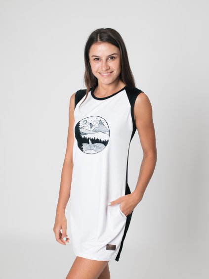 Drexiss funkční CoolMax šaty WOLF WHITE/BLACK