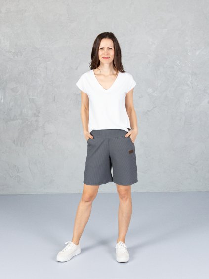 Drexiss tričko RISE WHITE, Drexiss kraťasy SOUL SHORT ANTRACIT