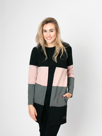Drexiss kardigan STRIPE OLD PINK