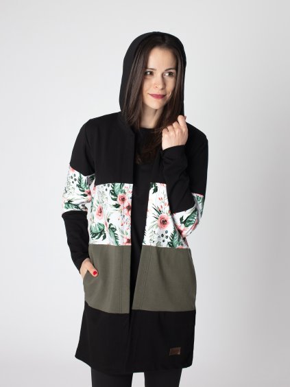 Drexiss kardigan STRIPE FLOWERS V