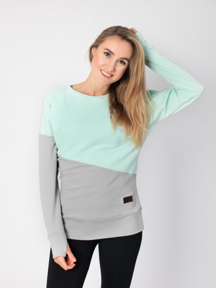 Drexiss dámská mikina BELLA MINT IVORY