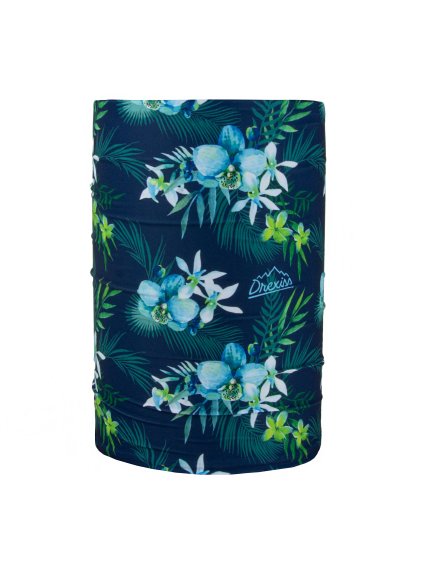 Drexiss funkční nákrčník BLUE FLOWERS