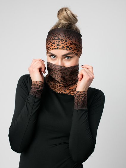 Drexiss funkční čelenka LEOPARD a nákrčník LEOPARD